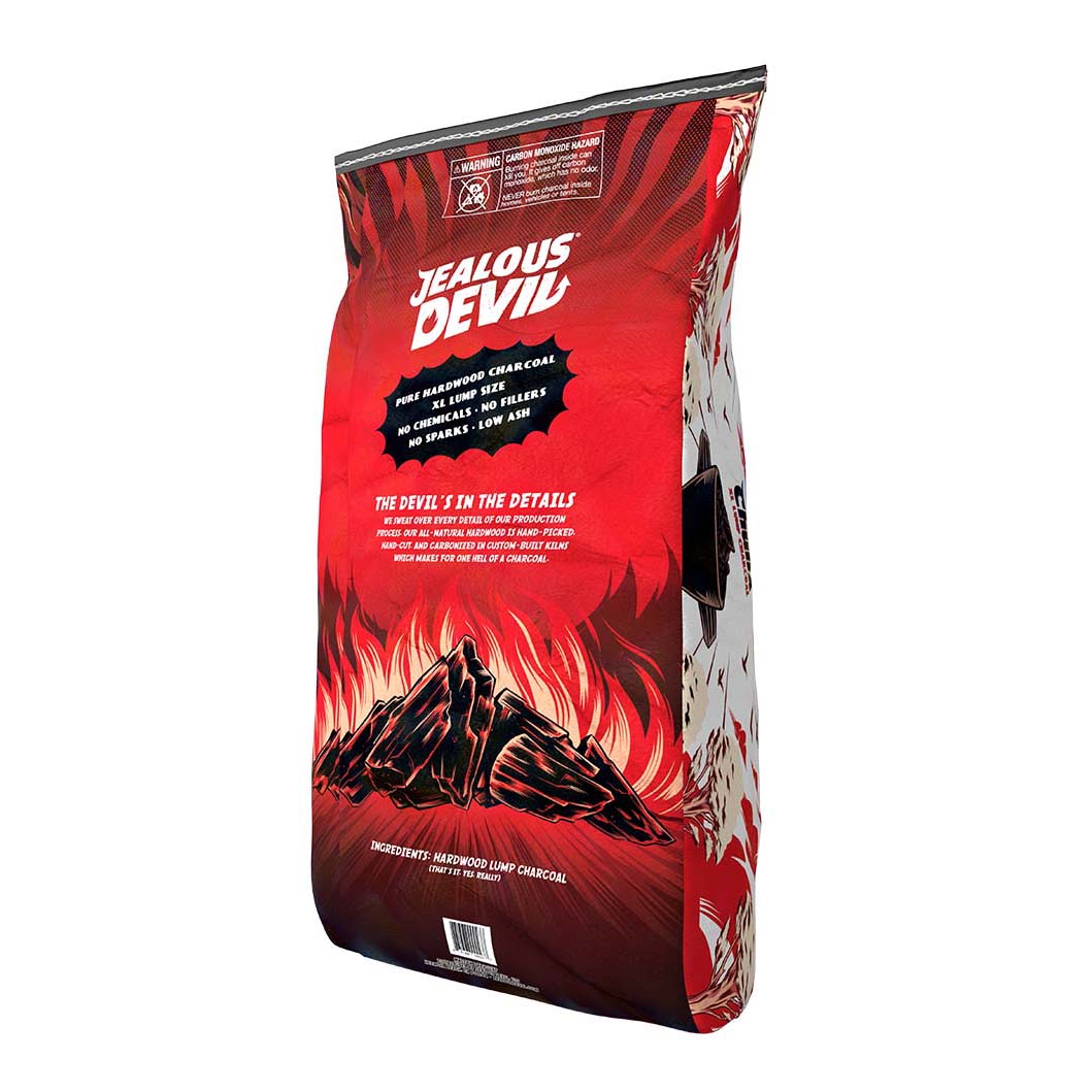 Jealous Devil Lump Charcoal 20LB - Texas Star Grill Shop JDCJXXL20LBS