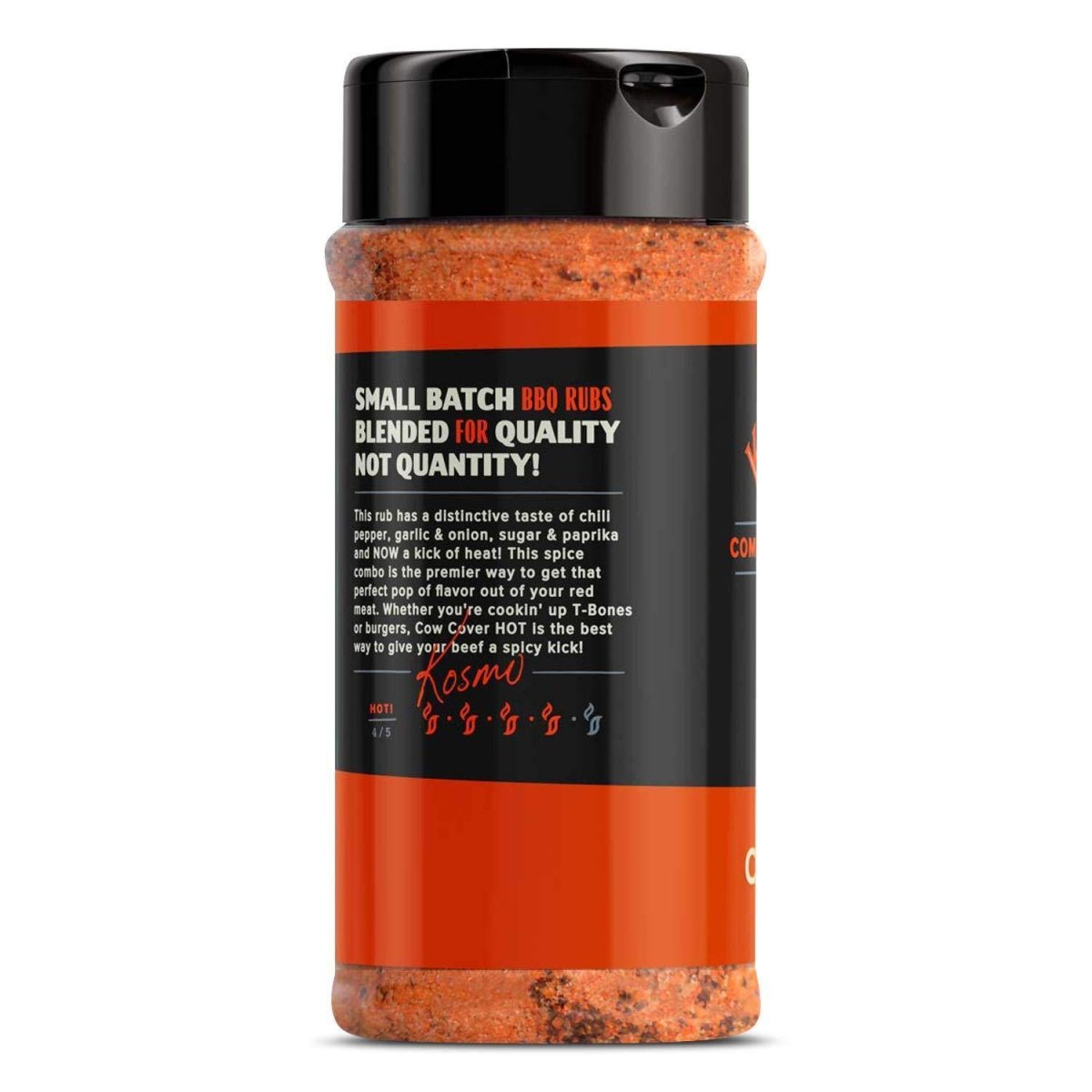 KOSMOS Q HOT COW COVER RUB -11 OZ. - Texas Star Grill Shop KOS-CCHOT-16OZ
