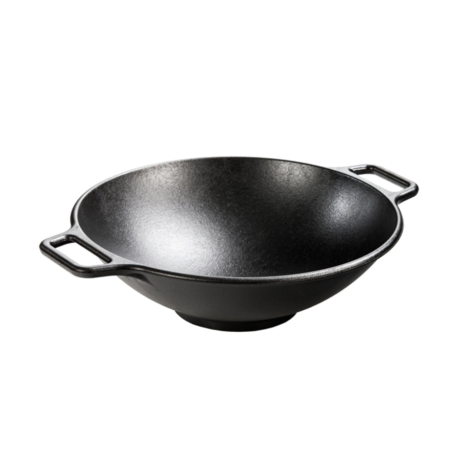 Lodge 14 inch Cast Iron Wok P14W3 - Texas Star Grill Shop P14W3