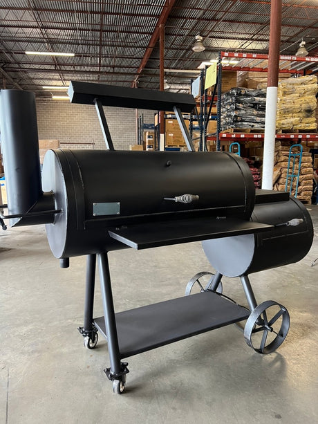 Old Country BBQ Pits All American Brazos Smoker DLX Heavy Duty Loaded - Houston Area Only - Texas Star Grill Shop OCG-20*60HD-Loaded