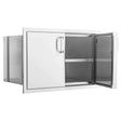 PCM 260 Series 32-Inch Sealed Dry Storage Pantry With Shelf BBQ-260-DRY-STG - Texas Star Grill Shop BBQ-260-DRY-STG