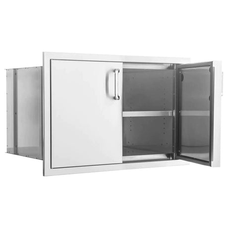 PCM 260 Series 32-Inch Sealed Dry Storage Pantry With Shelf BBQ-260-DRY-STG - Texas Star Grill Shop BBQ-260-DRY-STG