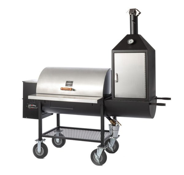 Pitts & Spitts Maverick 1250 Pellet Grill w/ Upright Smoke Box P-MAV-1250-U - Texas Star Grill Shop P-MAV-1250-U