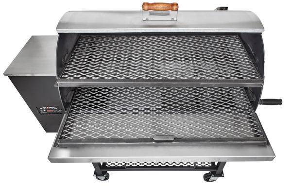 Pitts & Spitts Maverick 1250 Wood Pellet Grill w/ 8" Big Wheels - Texas Star Grill Shop P-MAV-1250-W