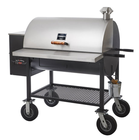 Pitts & Spitts Maverick 1250 Wood Pellet Grill w/ 8" Big Wheels - Texas Star Grill Shop P-MAV-1250-W