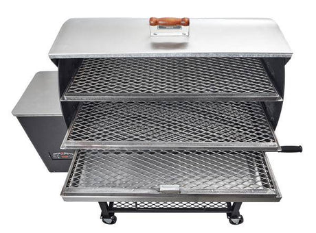 Pitts & Spitts Maverick 2000 Wood Pellet Grill w/ 8" Big Wheels - Texas Star Grill Shop P-MAV-2000