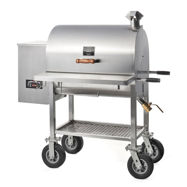 Pitts & Spitts Maverick 850 Stainless Pellet Grill P-MAV-850-SS - Texas Star Grill Shop P-MAV-850-SS