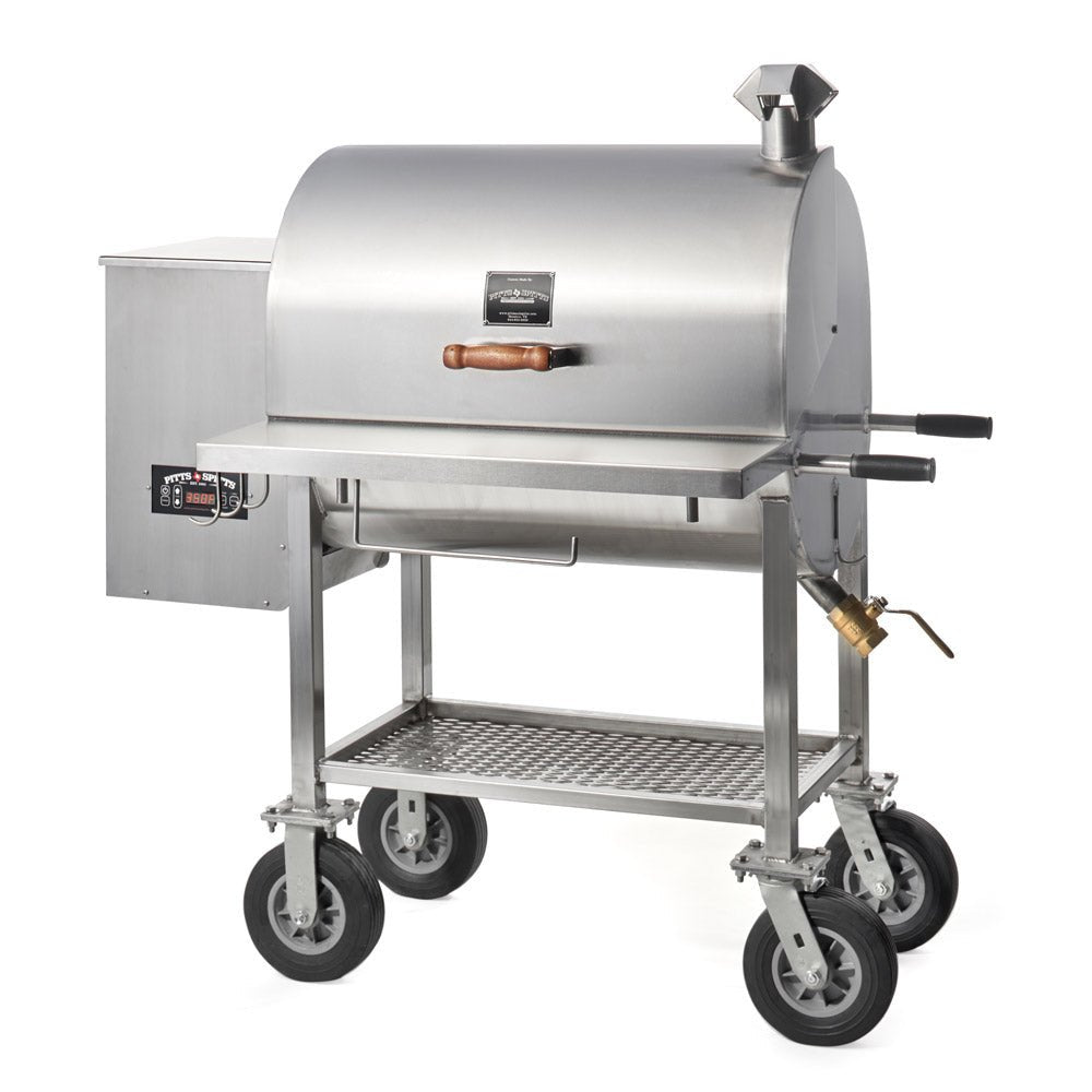 Pitts & Spitts Maverick 850 Stainless Pellet Grill P-MAV-850-SS - Texas Star Grill Shop P-MAV-850-SS, Pitts and Spitts Houston, Pitts and Spitts Marine Grade