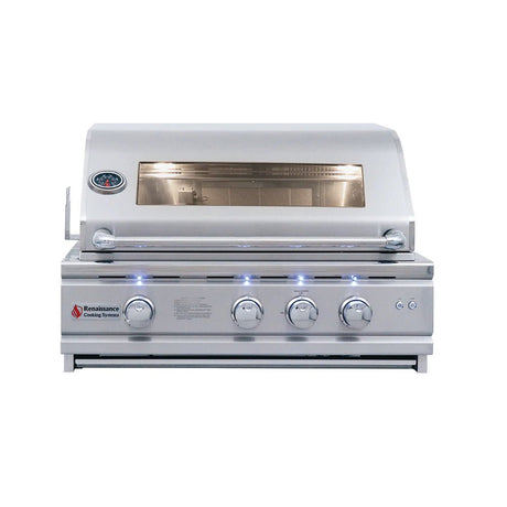 RCS 30" Cutlass Pro Built In Grill W/ Window - RON30AW - Texas Star Grill Shop RON30AW
