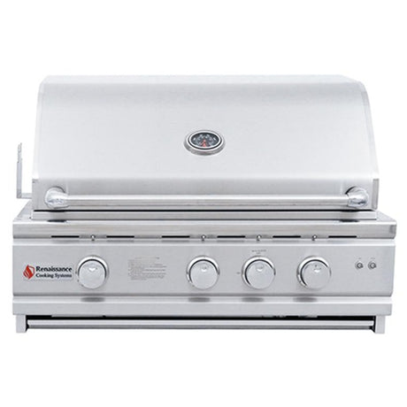 RCS 30" Cutlass Pro Grill W/ Rear Burner & Blue LEDs - Texas Star Grill Shop RON30A-LP