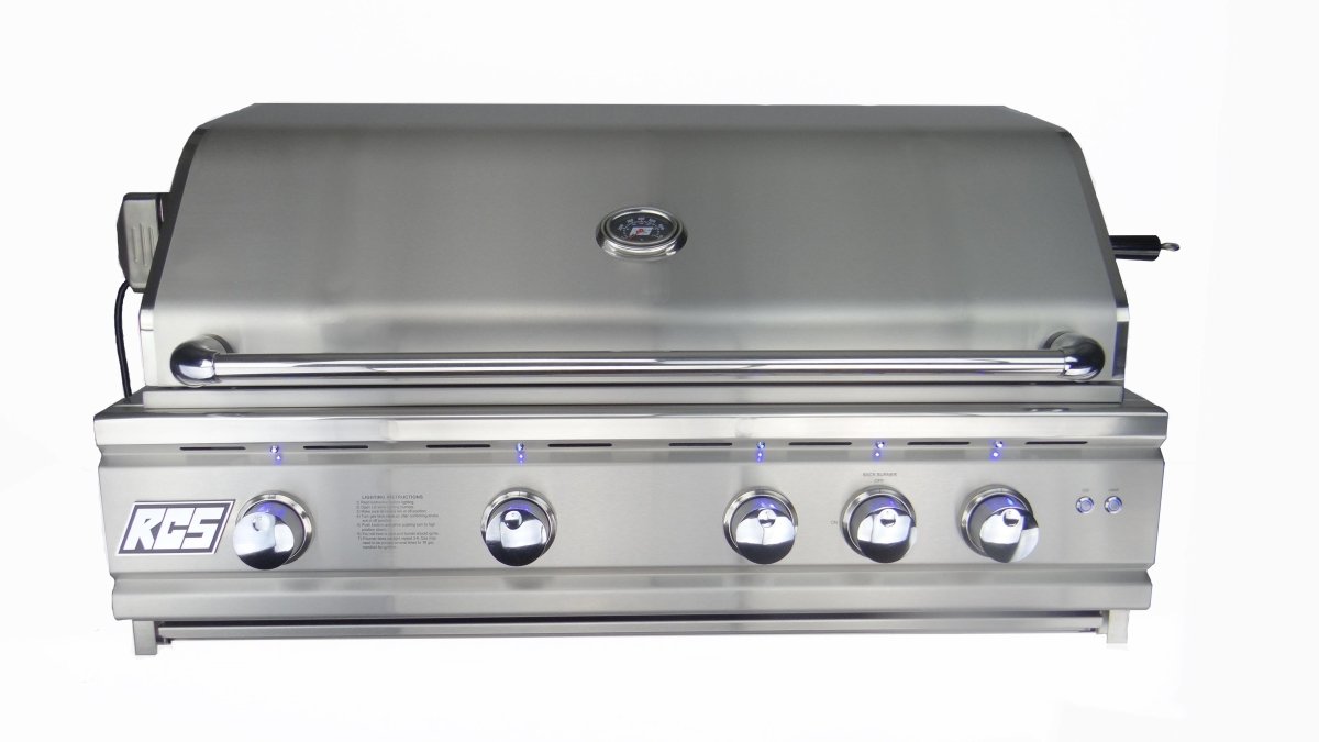 RCS 38" Cutlass Pro Grill W/ Rear Burner & Blue LEDs - Texas Star Grill Shop RON38A-NG