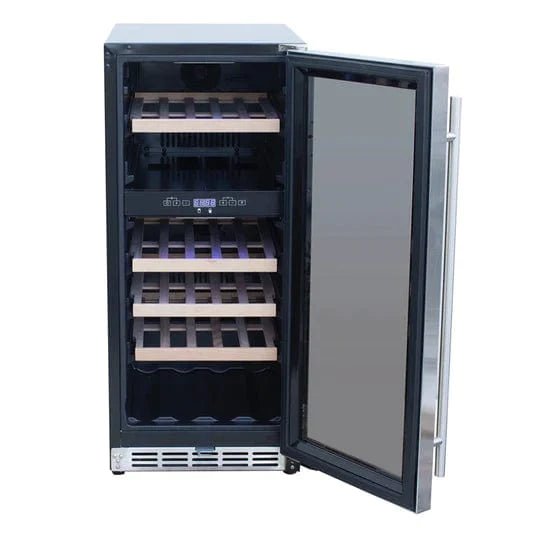 RCS Wine Cooler Refrigerator W/ 15" Glass Window - 3.2 Cu. Ft. - UL Rated - Texas Star Grill Shop RWC1