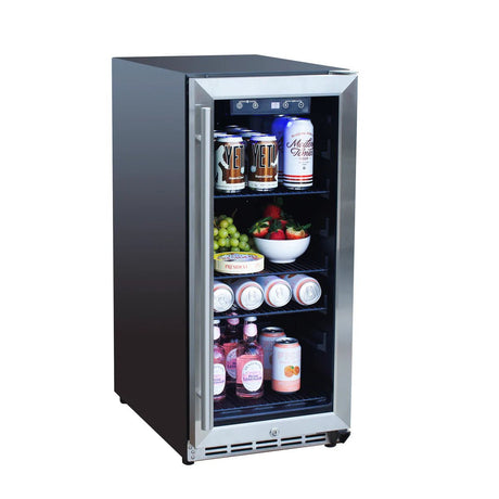 Refrigerator W/ 15" Glass Window - 3.2 Cu. Ft. - UL Rated - Texas Star Grill Shop REFR5
