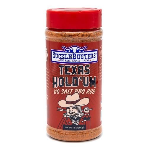 SuckleBusters Texas Hold'Um No Salt BBQ Rub 12oz - Texas Star Grill Shop 00633