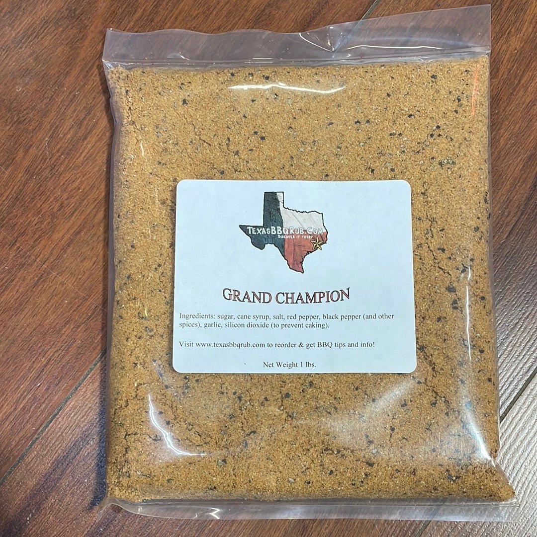 Texas BBQ Grand Champ Rub 1 Lb - Texas Star Grill Shop TBRGC1