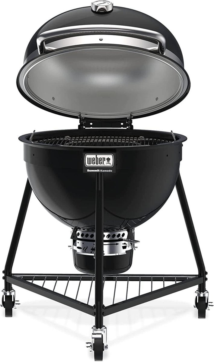 Weber Summit Kamado E6 Charcoal Grill, Black - Texas Star Grill Shop 18201001