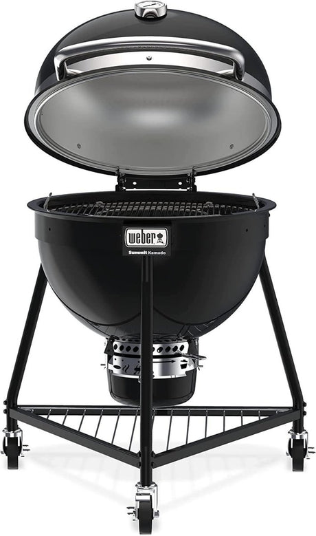 Weber Summit Kamado E6 Charcoal Grill, Black - Texas Star Grill Shop 18201001