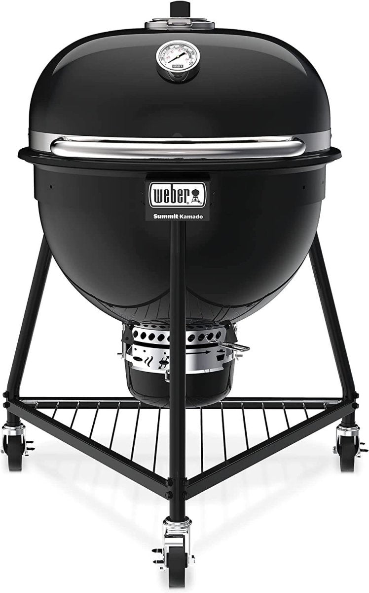 Weber Summit Kamado E6 Charcoal Grill, Black - Texas Star Grill Shop 18201001