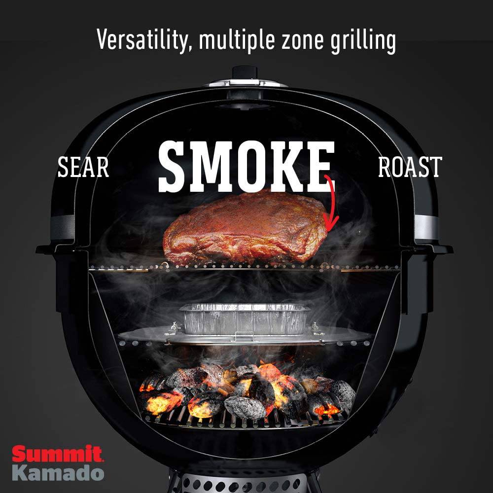 Weber Summit Kamado E6 Charcoal Grill, Black - Texas Star Grill Shop 18201001