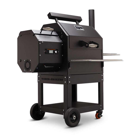 Yoder Pellet Grill YS480S+Wire Shelves + 2nd Level Slide-Out Cooking Shelf - Texas Star Grill Shop 9411X11-000