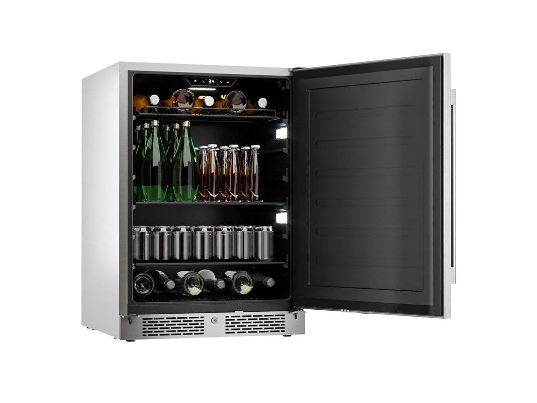 Zephyr Presrv™ Outdoor Single Zone Beverage Cooler - Texas Star Grill Shop PRB24C01AS-OD