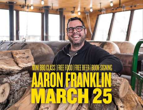 Aaron Franklin is coming to Texas Star Grill Shop on March 25 - Don't miss out! - Texas Star Grill Shop