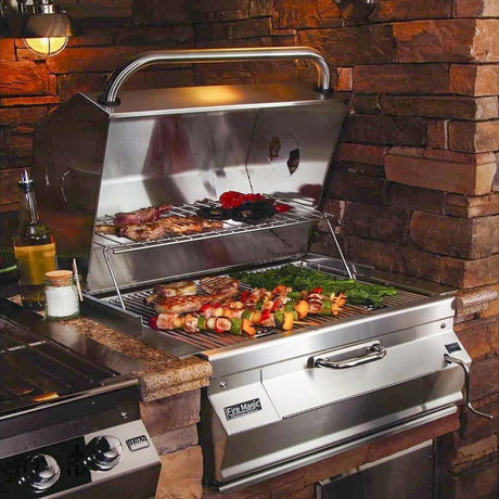 Fire Magic 30" Built-in Stainless Steel Charcoal Grill | 14-SCO1C-A