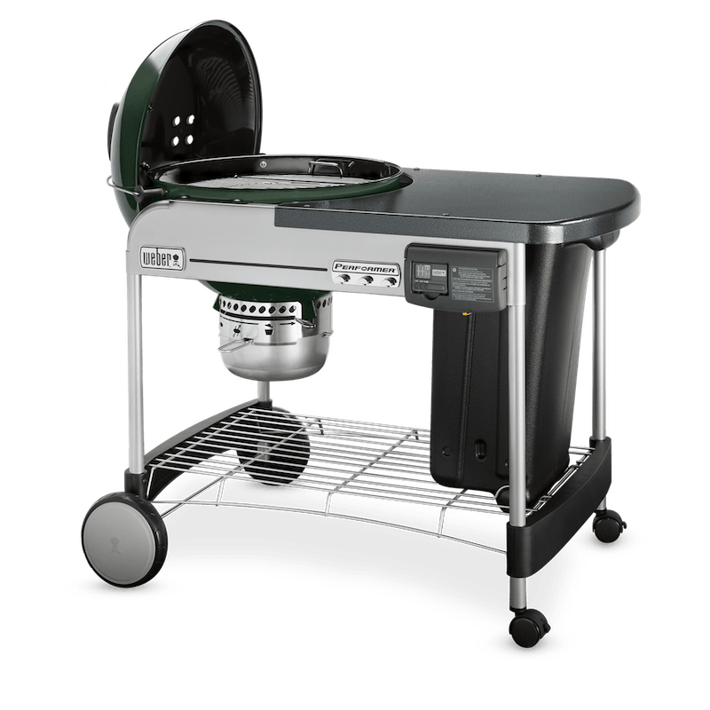 Weber Performer Deluxe 22-Inch Freestanding Charcoal Grill With Touch-N-Go Ignition - Green - 15507001