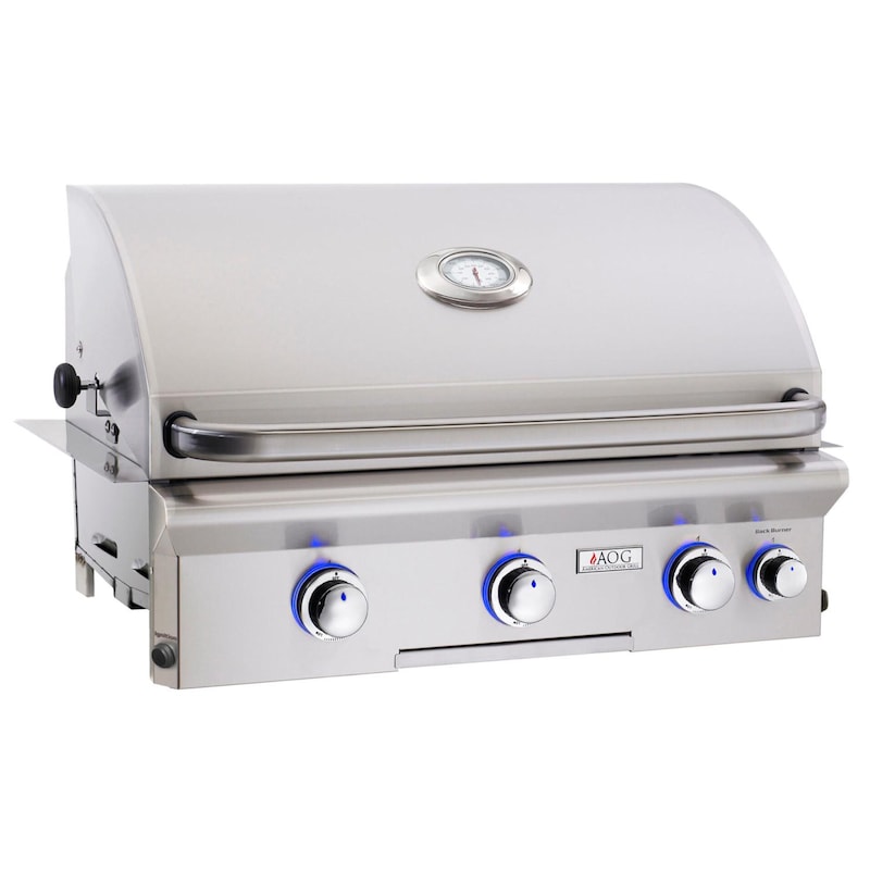 American Outdoor Grill L-Series 30-Inch 3-Burner Built-In Natural Gas Grill With Rotisserie - 30NBL
