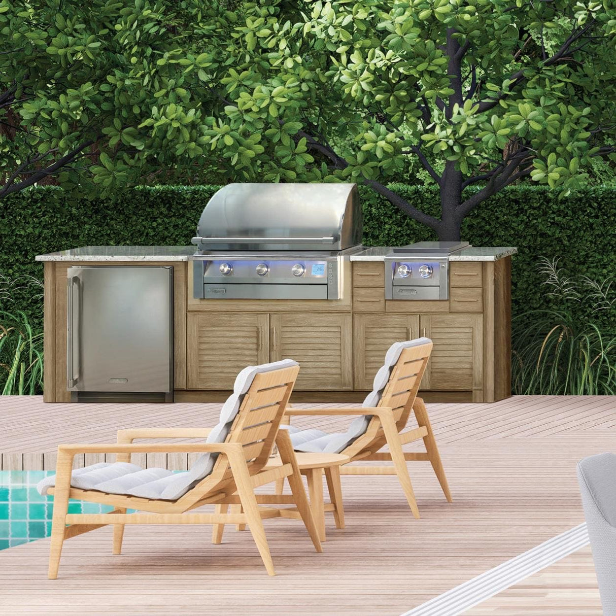 Alfresco Intelligent Professional AIPG 42” 3-Burner Built-In Grill | Natural Gas & Propane