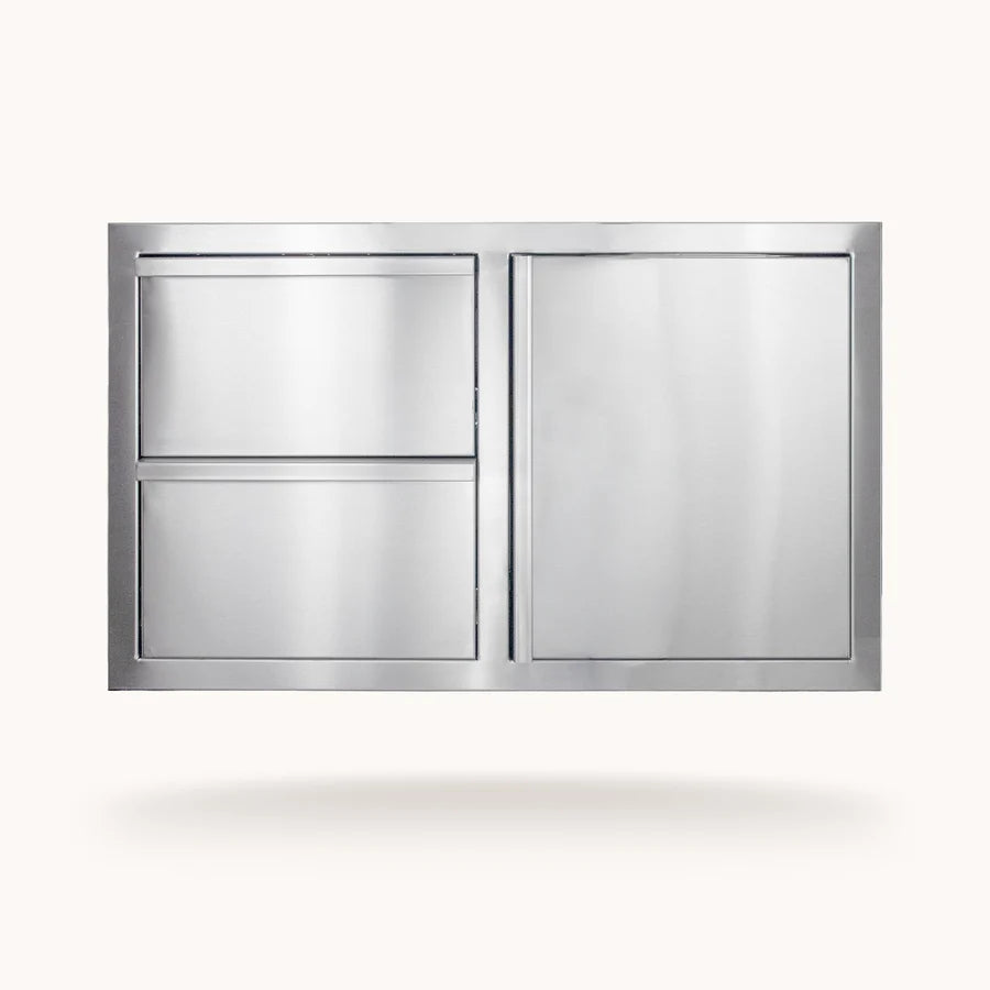 American Made Grills 36" Deluxe 2-Drawer with Single Access Door Combo DC2-36-AMG