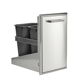 Coyote 18" Front to Back Trash Recycle Combo