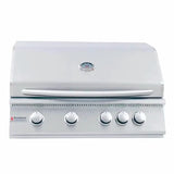 RCS Premier Series 32-Inch 4-Burner Built-In Stainless Steel Gas Grill With Rear Infrared Burner | Propane or Natural Gas RJC32AL