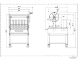 Sunterra Argentine Grill with Rear Brazero