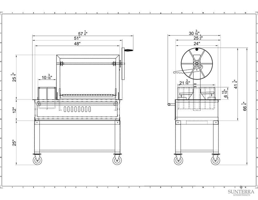 Sunterra Argentine Grill with Side Brasero