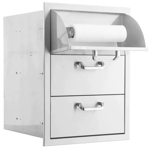*OPEN BOX* PCM Drawers with Paper Towel Holder BBQ-260-DRW3-PTH - Minor Damage