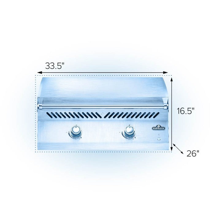 Napoleon Built-In 700 Series 32" Stainless Steel 2-Burner Griddle LP/NG