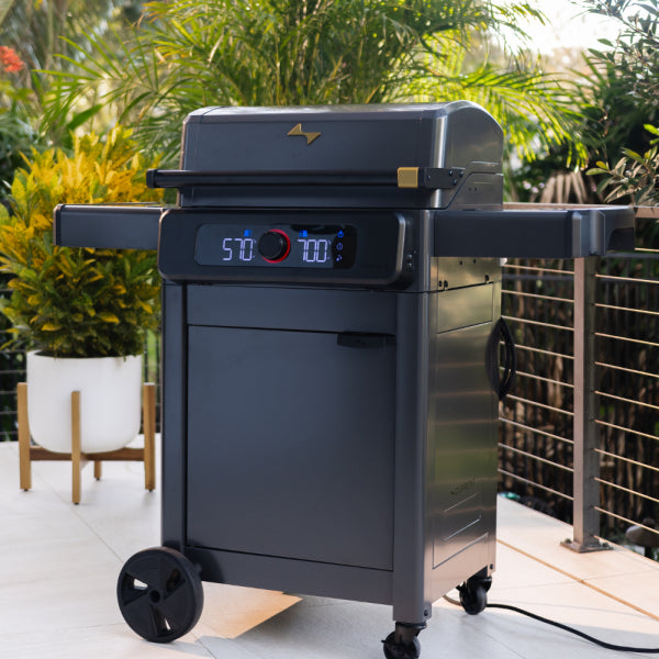 Current Model G Dual Zone Grill with Cabinet, Onyx