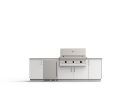 Urban Bonfire Dusk 42 outdoor kitchen in Chantilly; example finish, appliances sold separately