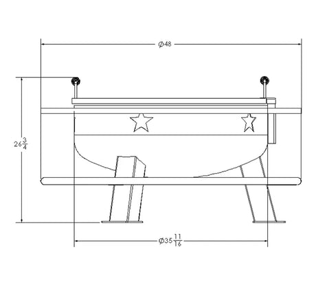 Houston fire pit, Old Country BBQ Fire Pit, Texas made fire pit