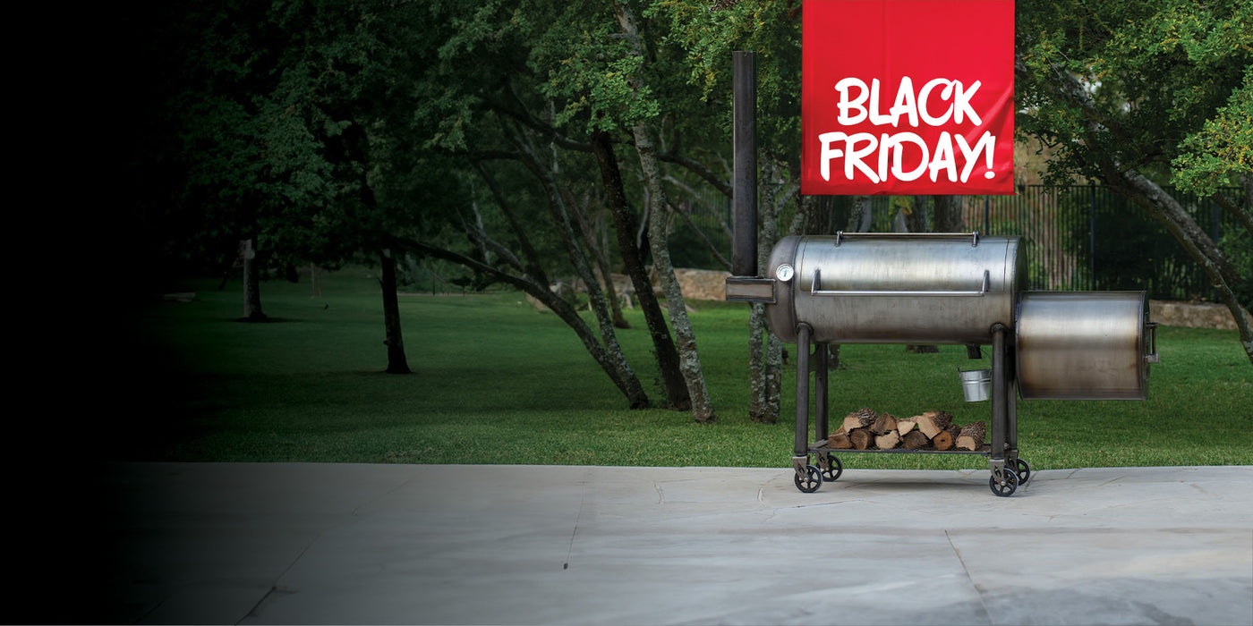 Black Friday Sale on Franklin BBQ Pits at Texas Star Grill Shop!