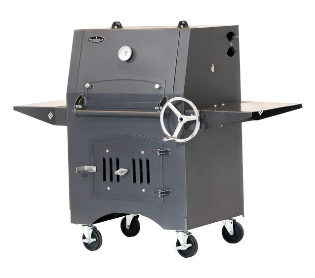 Sunterra Ironclad 30" Adjustable Charcoal Grill with Pizza Stone