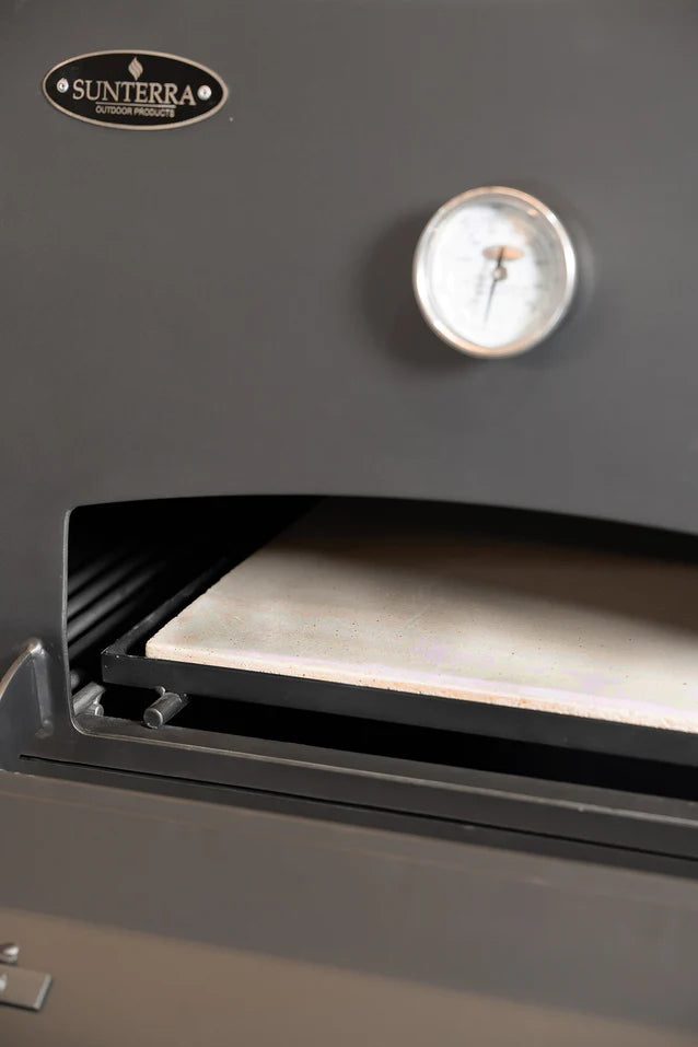 Sunterra Ironclad 30" Adjustable Charcoal Grill with Pizza Stone