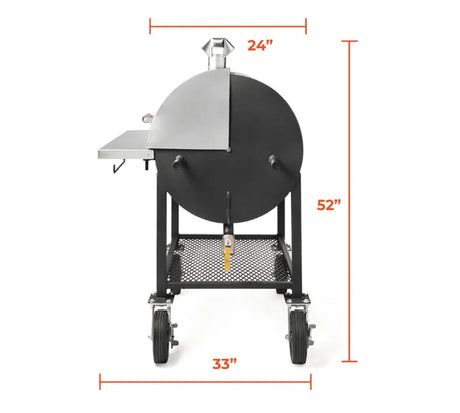 Pitts & Spitts Maverick 1250 Wood Pellet Grill w/ 8" Big Wheels - Texas Star Grill Shop P-MAV-1250-W, Houston Pitts and Spitts Pellet Grill, Texas Pitts and Spitts