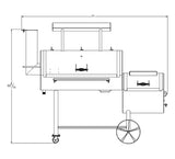 Old Country BBQ Smoker, Texas Old Country BBQ Pit, Houston Old Country BBQ Smoker, Brazos DLX Houston