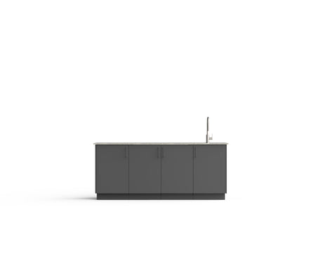 Urban Bonfire Perseid outdoor kitchen in Anthracite; example finish, appliances sold separately