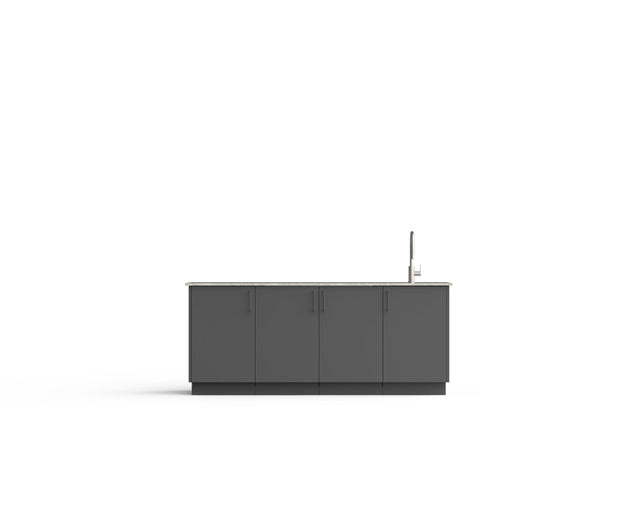 Urban Bonfire Perseid outdoor kitchen in Anthracite; example finish, appliances sold separately