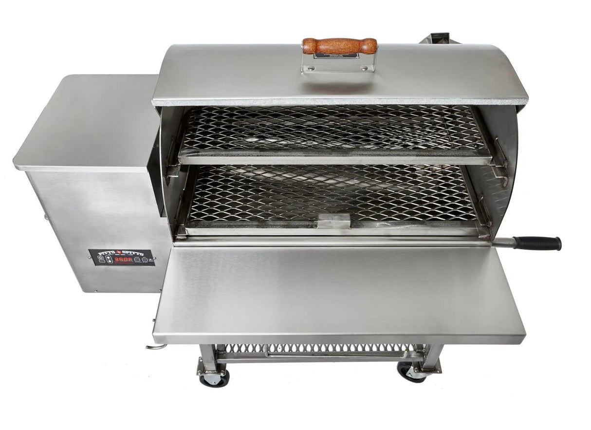 Pitts & Spitts Maverick 850 Stainless Pellet Grill P-MAV-850-SS - Texas Star Grill Shop P-MAV-850-SS, Pitts and Spitts Houston, Pitts and Spitts Marine Grade
