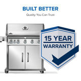Napoleon Rogue PRO 625 Gas Grill with Infrared Side Burner Stainless Steel
