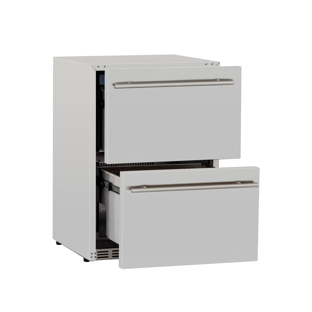 Stainless Two Drawer Refrigerator - 5.3 Cu. Ft. - UL Rated